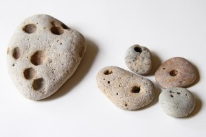 collection of rocks with small holes